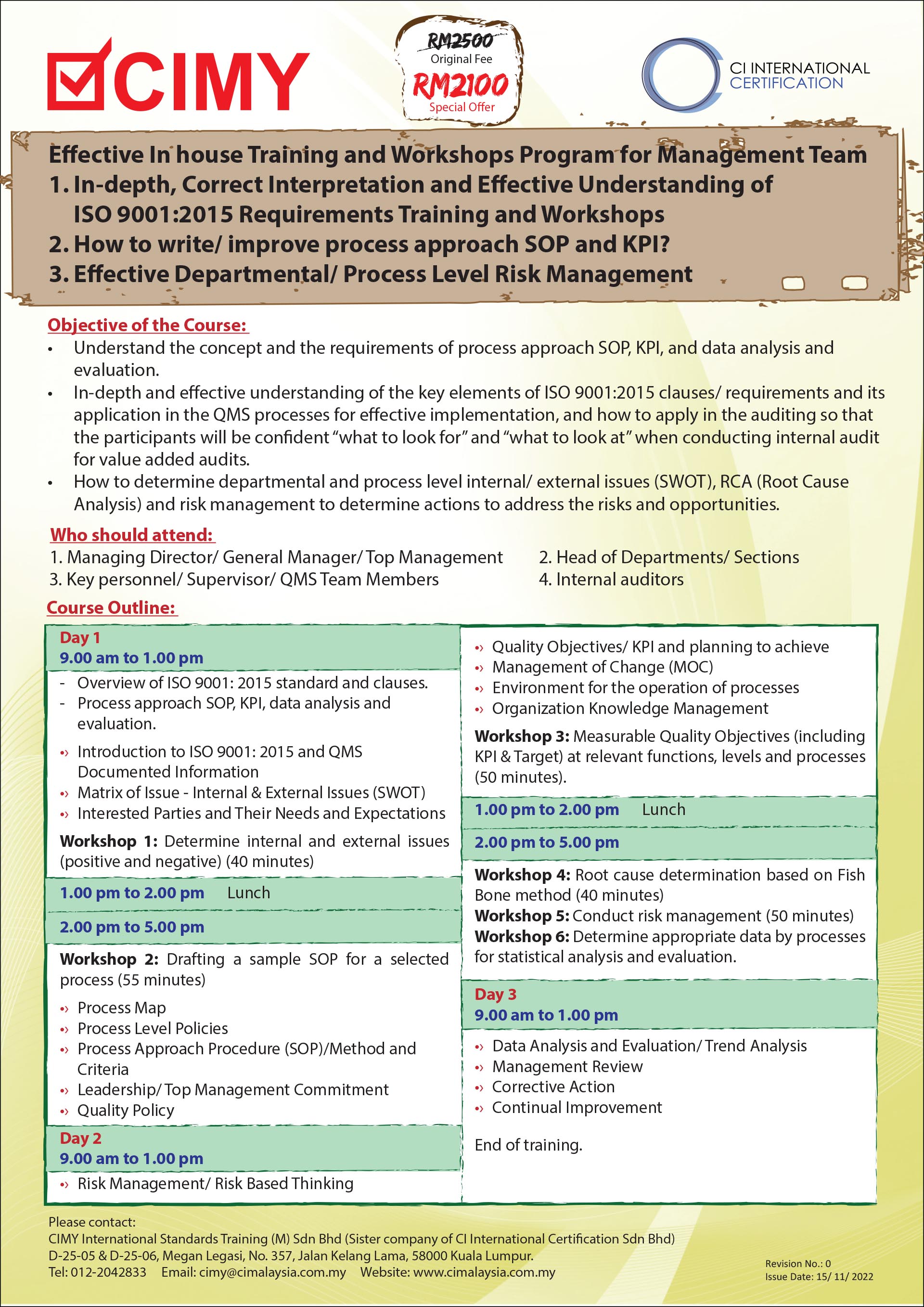 CIMY ISO37001 Lead Auditor